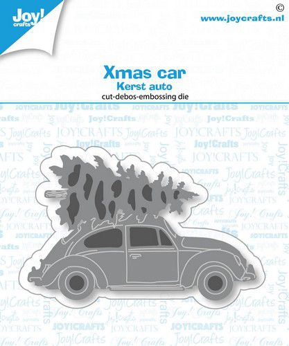 006002-1650 Joy Crafts Stanzschablone Auto  mit Weihnachtsbaum