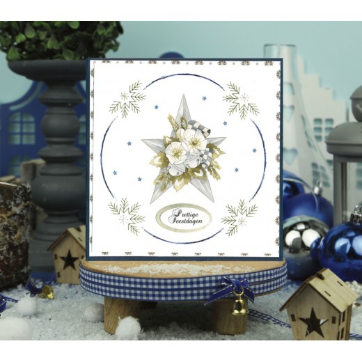 SB10763 PM Stanzbogen Christmas Blues Blue Star