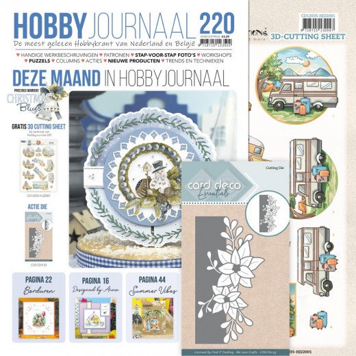 SETHJ220 Hobbyjournal Set 220 mit Gratis 3D Bogen und Stanzschablone CDECD0133