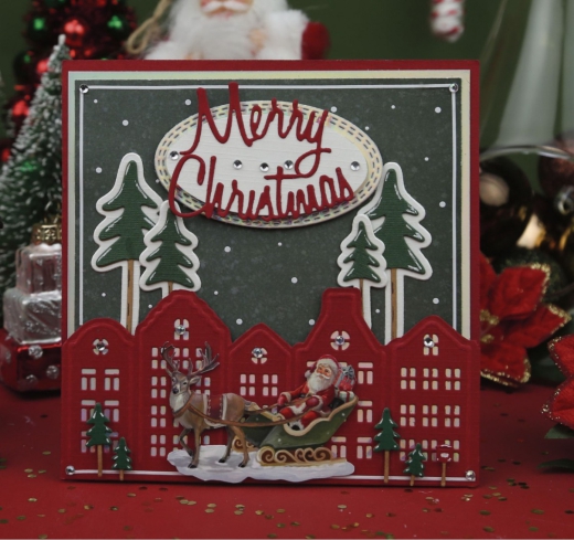 ADPP10052x AD Hintergrundpapier Snowy Christmas