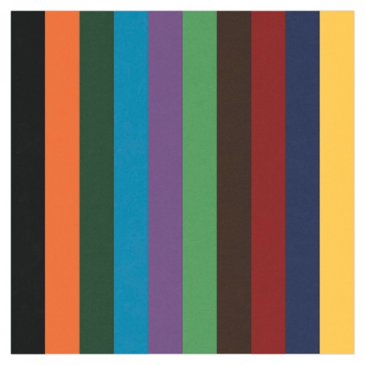 FITFK10001 Hobbykarton 10 Blatt 10 Farben Glatt