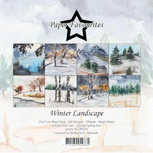PF259 Papierpack Paper Favourites Winter Landscape