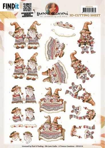 CD12114 YC Schneidebogen Gnomes Blanket