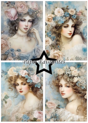 PFA113 Papierpack Vintage Ladies Blue Angebot