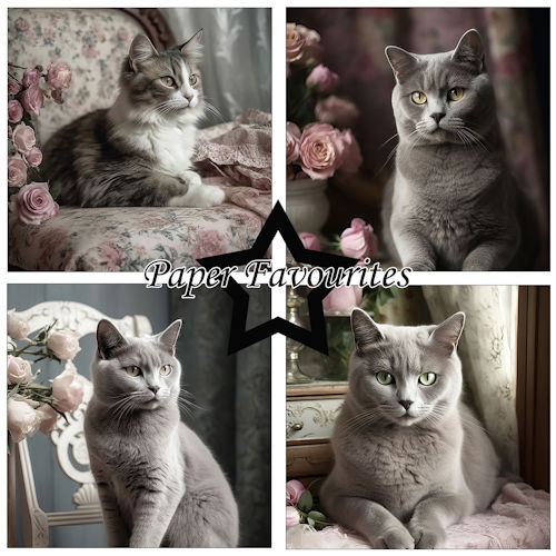 PF281 Papierpack Shabby Cats