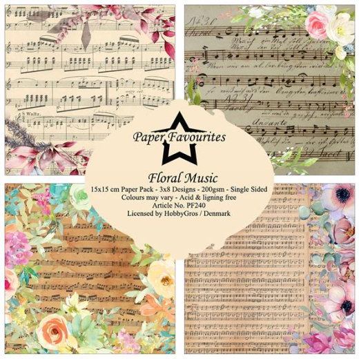 PF240 Papierpack Floral Musik