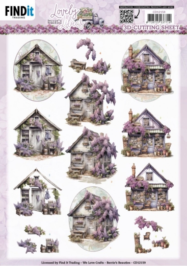 CD12159 Schneidebogen Berries Beauties Lovely Lilacs Haus