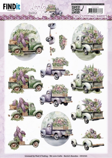 CD12161 Schneidebogen Berries Beauties Lovely Lilacs Cars