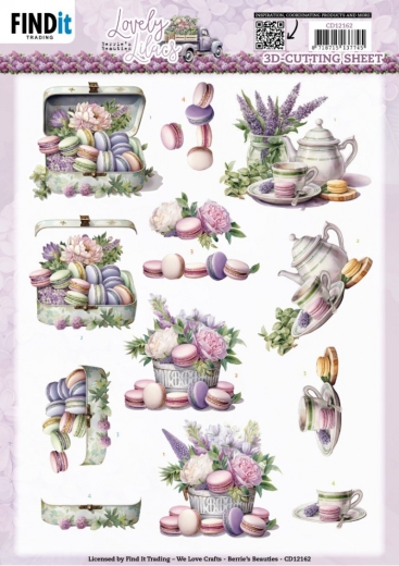 CD12162 Schneidebogen Berries Beauties Lovely Lilacs Macarons