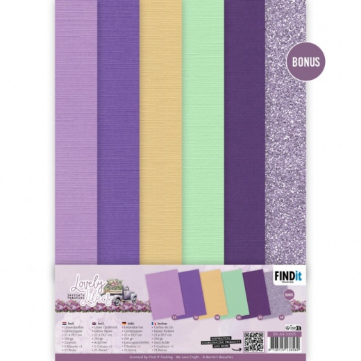 BB-A4-10005 Papier Pack Berries Beauties Lovely Lilacs A4