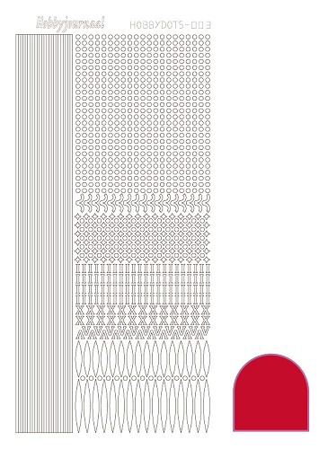 STDA34 HobbyDots Sticker Adhesive Rot