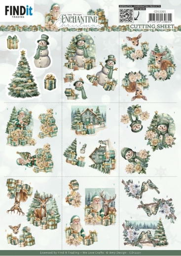 CD12201 AD Schneidebogen Enchanting Christmas Minis