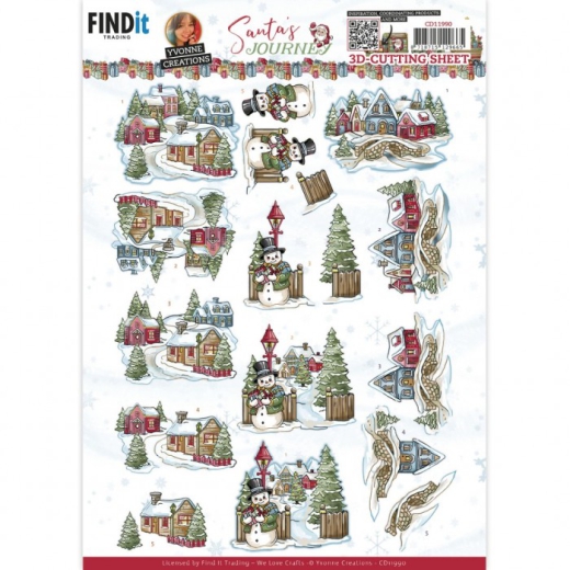 CD11990 YC Schneidebogen Santas Journey Village