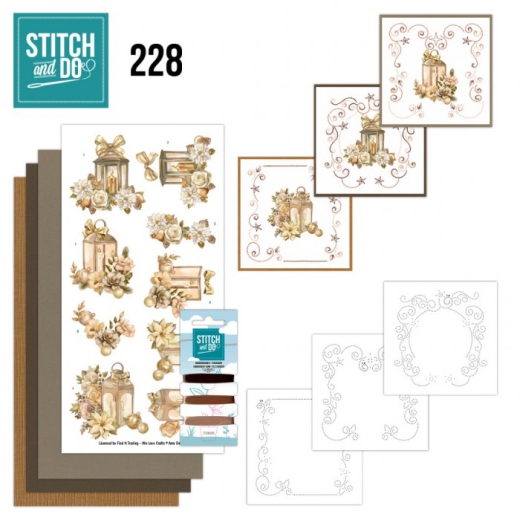 STDO228 Stitch & Do 228 Frosted Gold Christmas