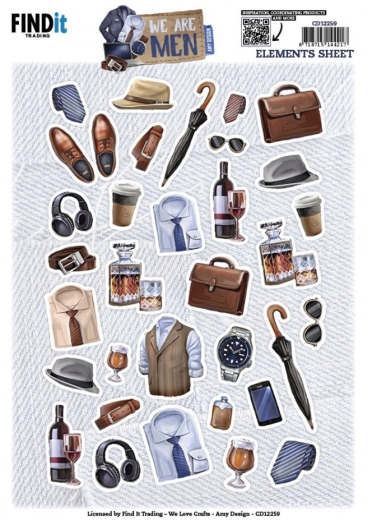 CD12259 AD Schneidebogen We are Men Kleine Elemente