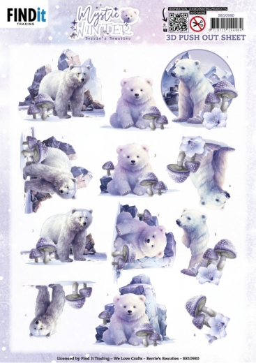 SB10980 Stanzbogen Berries Beauties Mystic Winter Mystic Polar Bears