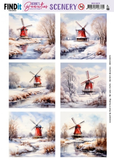BBSC10070 Stanzbogen Berries Beauties Winter Landscape Square