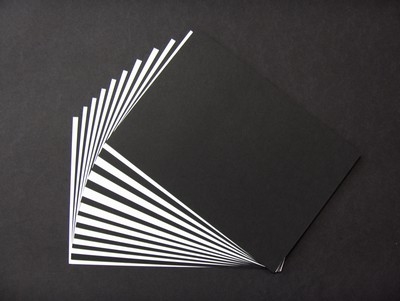 690190 Hobbykarton A5 10 Bogen wei�, 10 Bogen schwarz