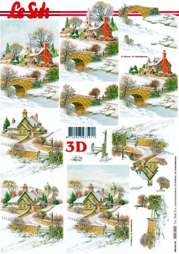 650002 Schneidebogen Br�cke im Schnee