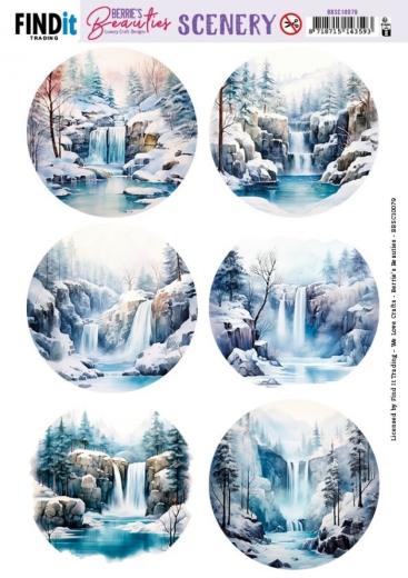 BBSC10079 BB Stanzbogen Wasserfall rund