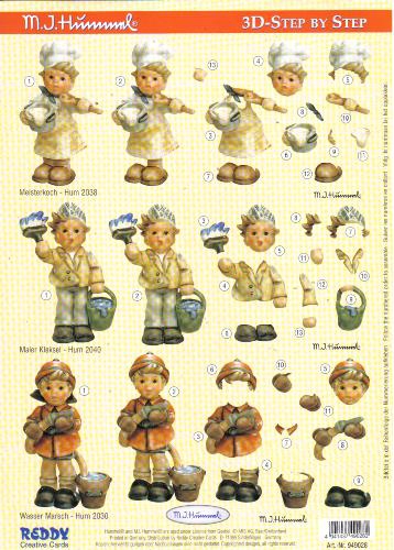 949028 Reddy Creative Cards Hummel Schneidebogen