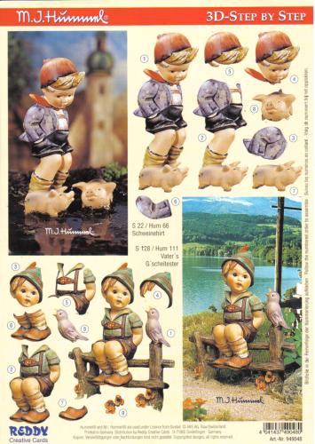 949048 Reddy Creative Cards Hummel Schneidebogen
