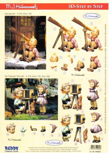 949062 Reddy Creative Cards Hummel Schneidebogen