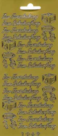 1067s Zur Einschulung, Zum Schulanfang silber