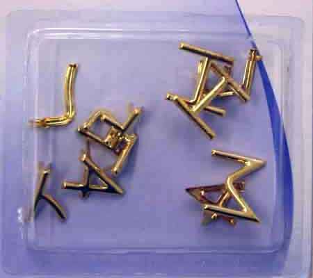 EMB-3759 Buchstaben -   Dekorationen - Metall gold