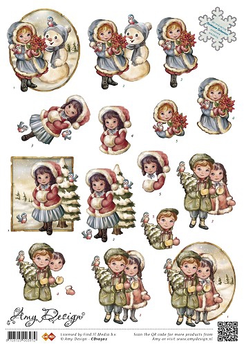 CD10302 AD Schneidebogen Weihnachtsm�dchen