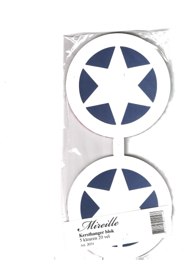 2074stern 20 gestanzte Doppelkarten