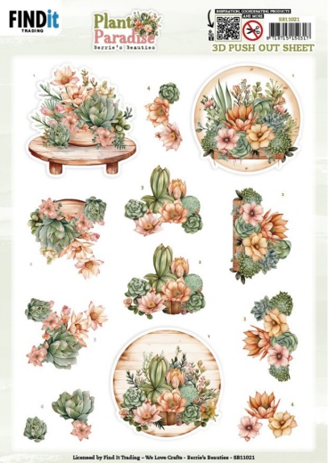 SB11021 BB Plant Paradies Blooming Oasis Stanzbogen