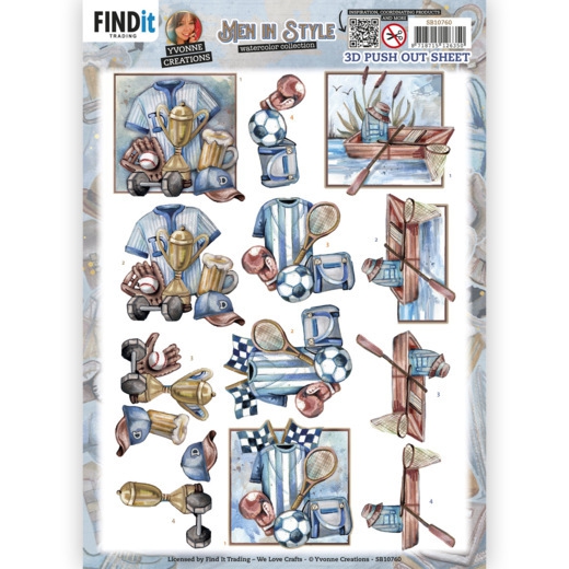 SB10760 YC Stanzbogen Men in Style Sports