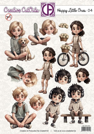 CCO-010 Happy Little Ones 04 Jungen und Mdchen 4 verschiende Motive