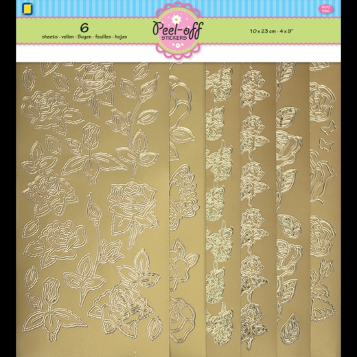 3.9915 Jeje Sticker Set Rosen 6-teilig