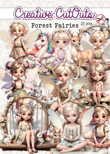 DDODC-004  Creative CutOuts Forest Fairies 23 Teile