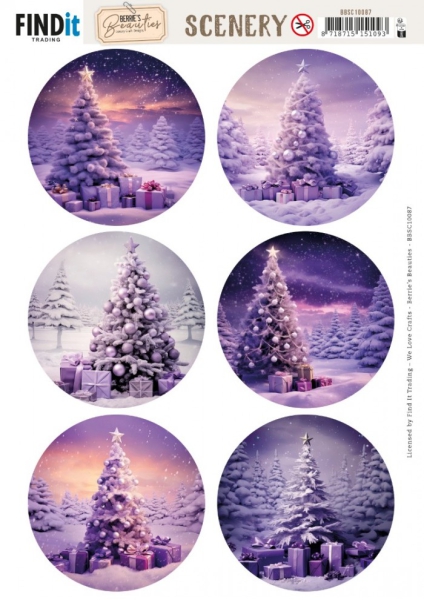 BBSC10087 BB Scenery Stanzbogen Purple Pine rund BBSC10087 BB Scenery Stanzbogen Purple Pine rund