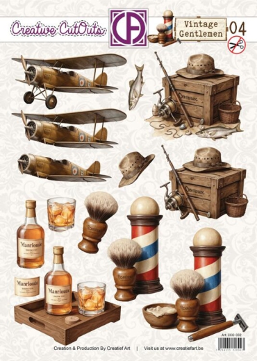 CCO-032 Stanzbogen Vintage Gentlemen 04