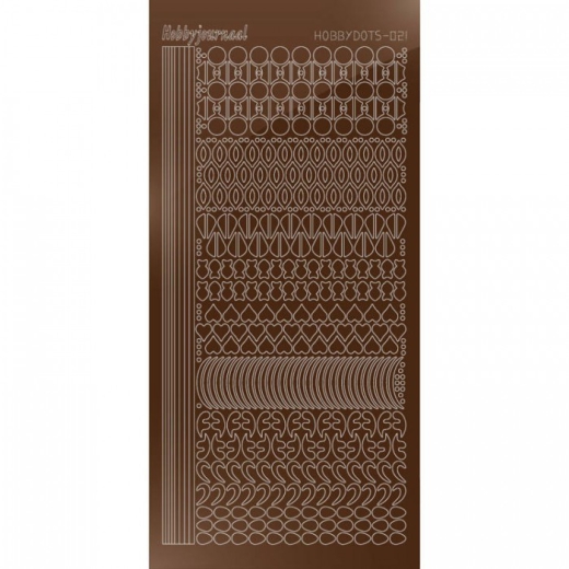 STDM21G Hobby-Dots Sticker Mirror Braun