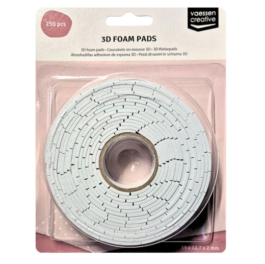 20396-01 3D Foam Pads Schaumstoffklebeband auf Rolle 2mm 250 St�ck