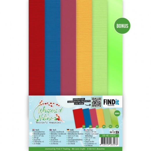 BB-4K-10030 Leinenkarton Set Fl�stern der Natur 4K