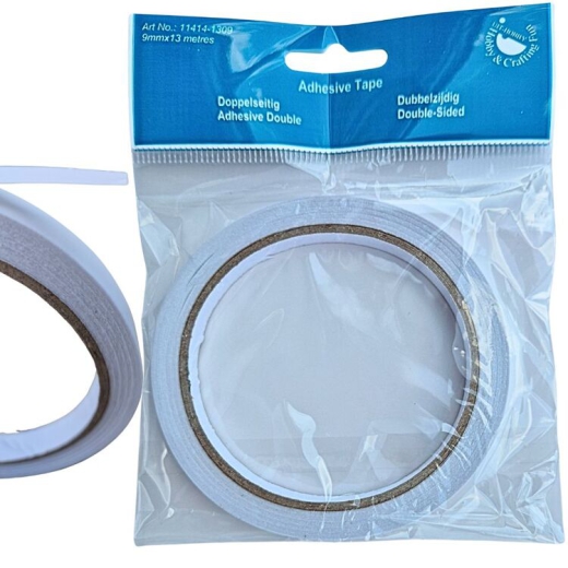 11414-1309 Doppekseitig klebendes Band 9mm x 13 meter
