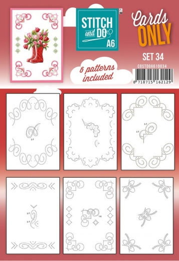 COSTDOA610034 Stitch & Do Cards Only A6 Set 34