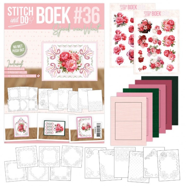 STDOBB036 Stitch & Do A6 Buch 36 Rosen