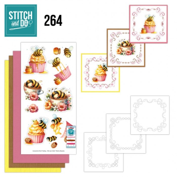 STDO264 Stitch & Do 264 Süße Honig Bienen STDO264 Stitch & Do 264 Süße Honig Bienen