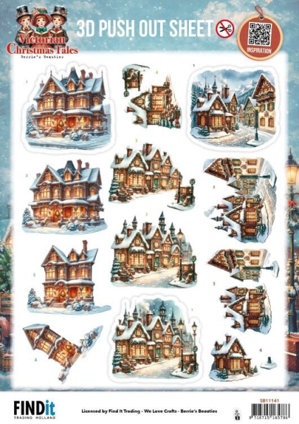 SB11141 BB Stanzbogen Victorianische Weihnachtsgeschichte Zuhause SB11141 BB Stanzbogen Victorianische Weihnachtsgeschichte Zuhause
