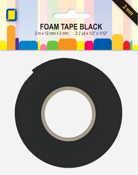 3.3022 Foam Tape schwarz 2mmJEJE