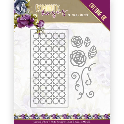 PM10199 PM Stanzschablone Romantic Roses Rose Fence Rectangle PM10199 PM Stanzschablone Romantic Roses Rose Fence Rectangle