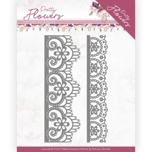 PM10189 PM Stanzschablone Pretty Flowers Lace Borders PM10189 PM Stanzschablone Pretty Flowers Lace Borders