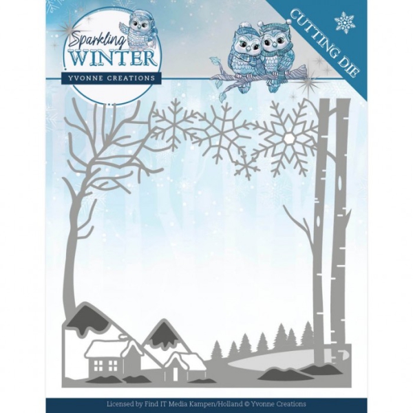 YCD10187 Stanzschablone Sparkling Winter Winter Landschaft YCD10187 Stanzschablone Sparkling Winter Winter Landschaft
